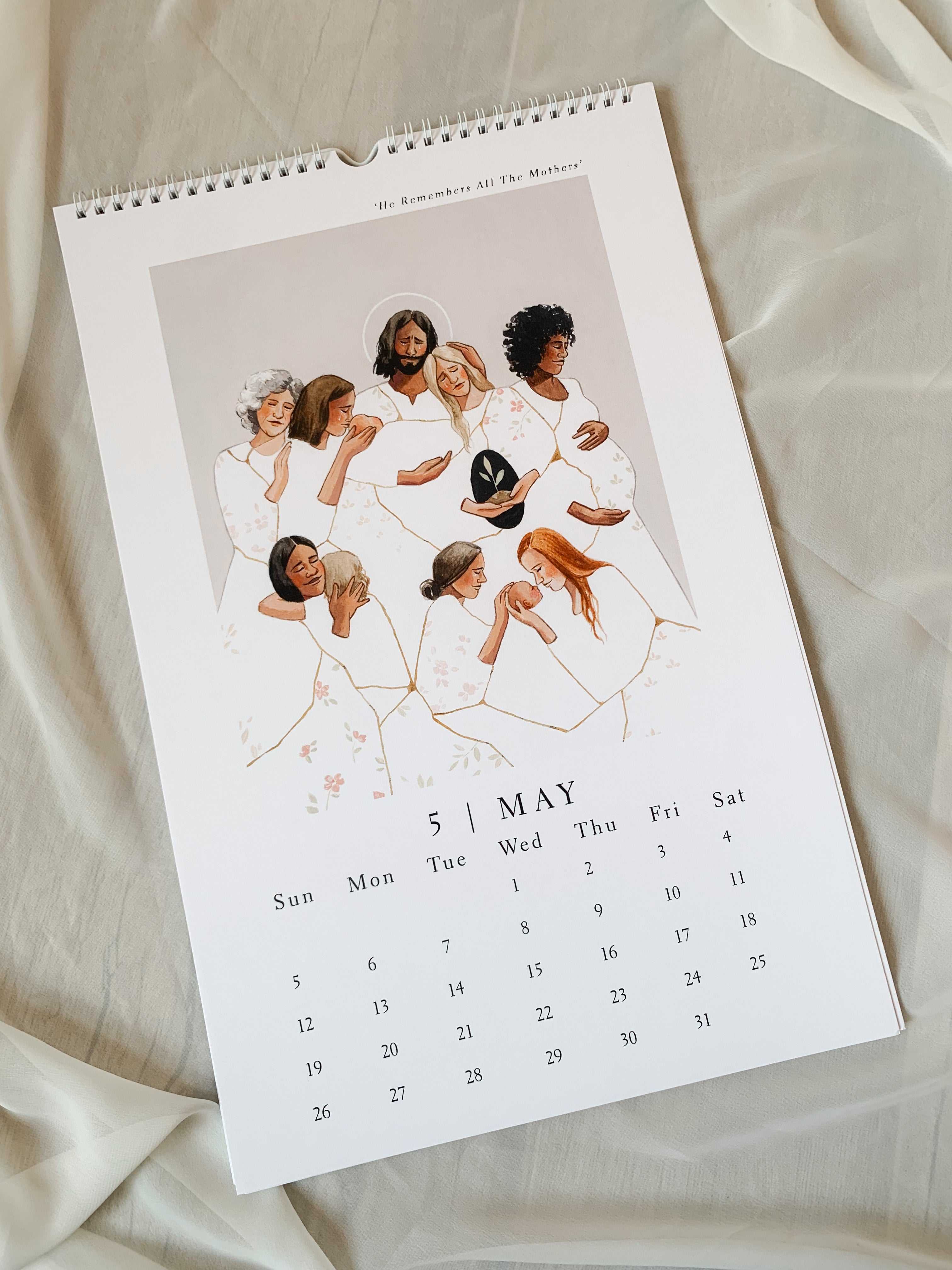 2024 Christian Calendar With Frameable Art — Naomi Paper Co.