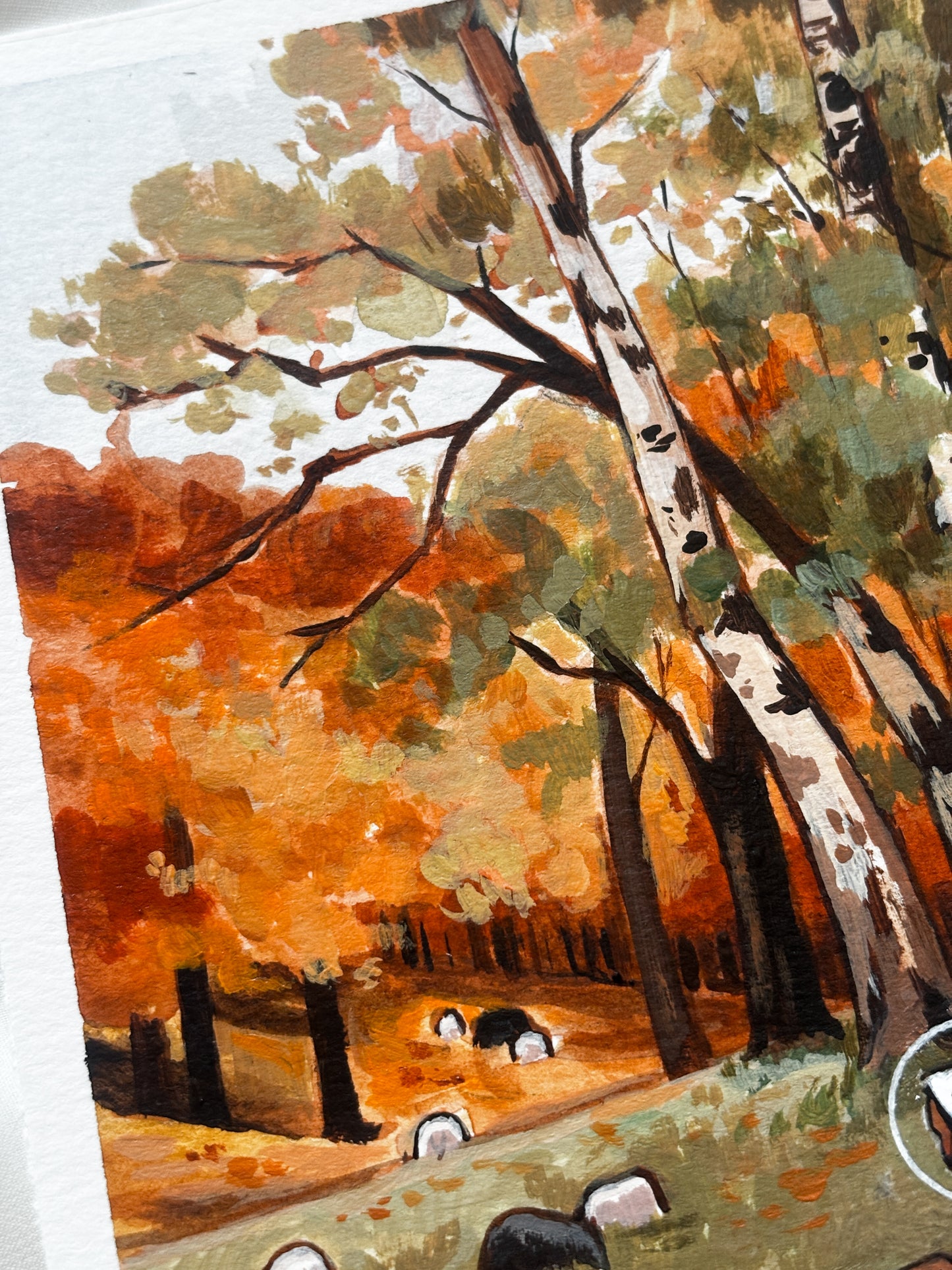 'The Shepherd's Rest' 5x7 inch original painting