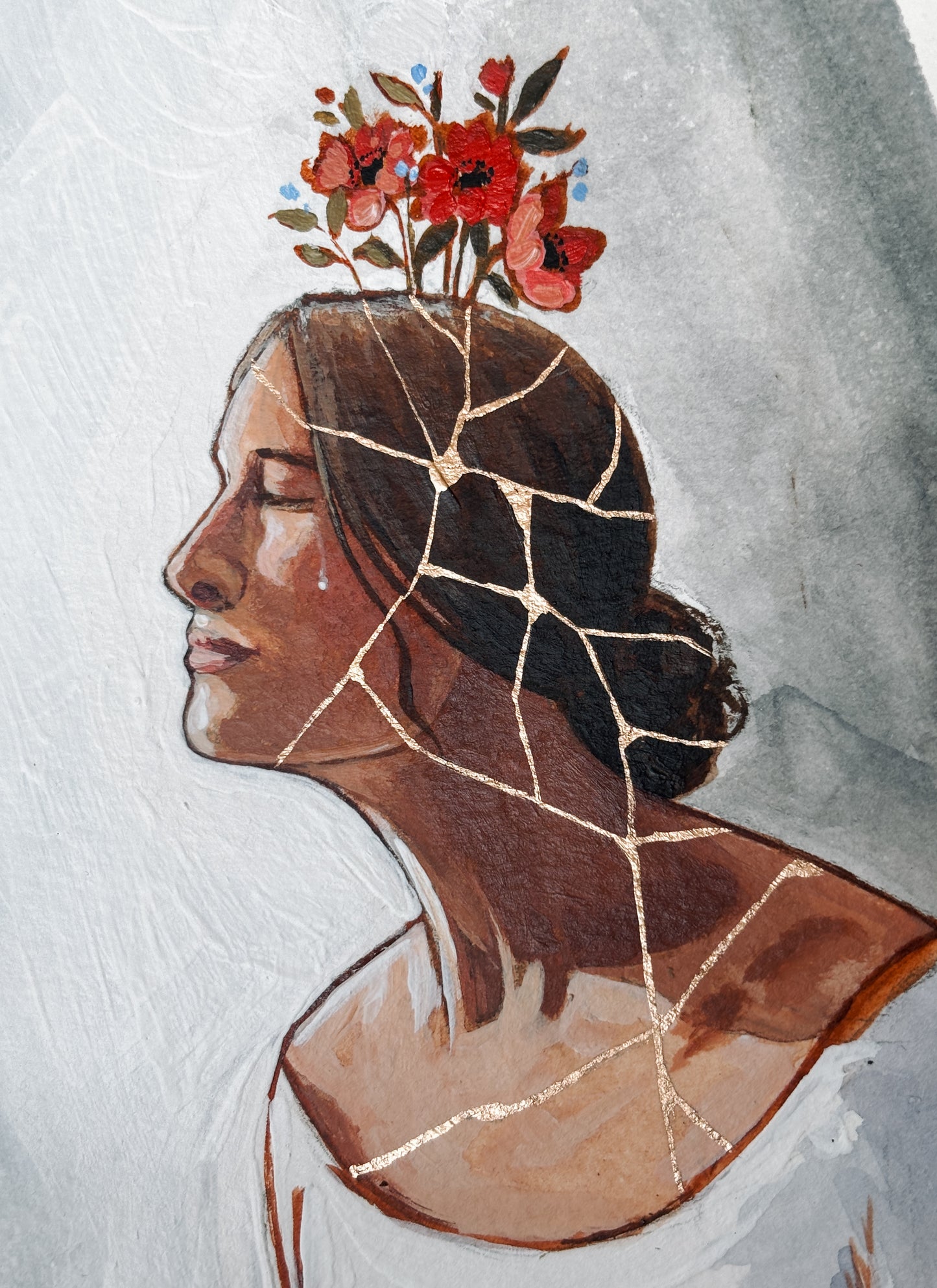 'How The Light Gets In' 5x7 inch original painting