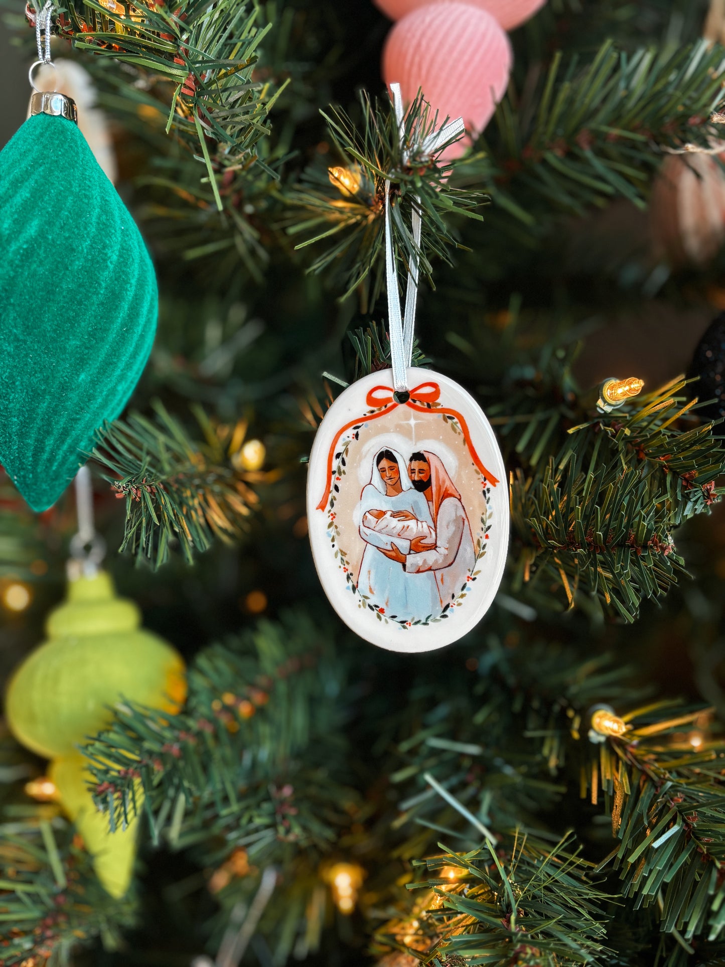 'Love's Pure Light' Porcelain Ornament