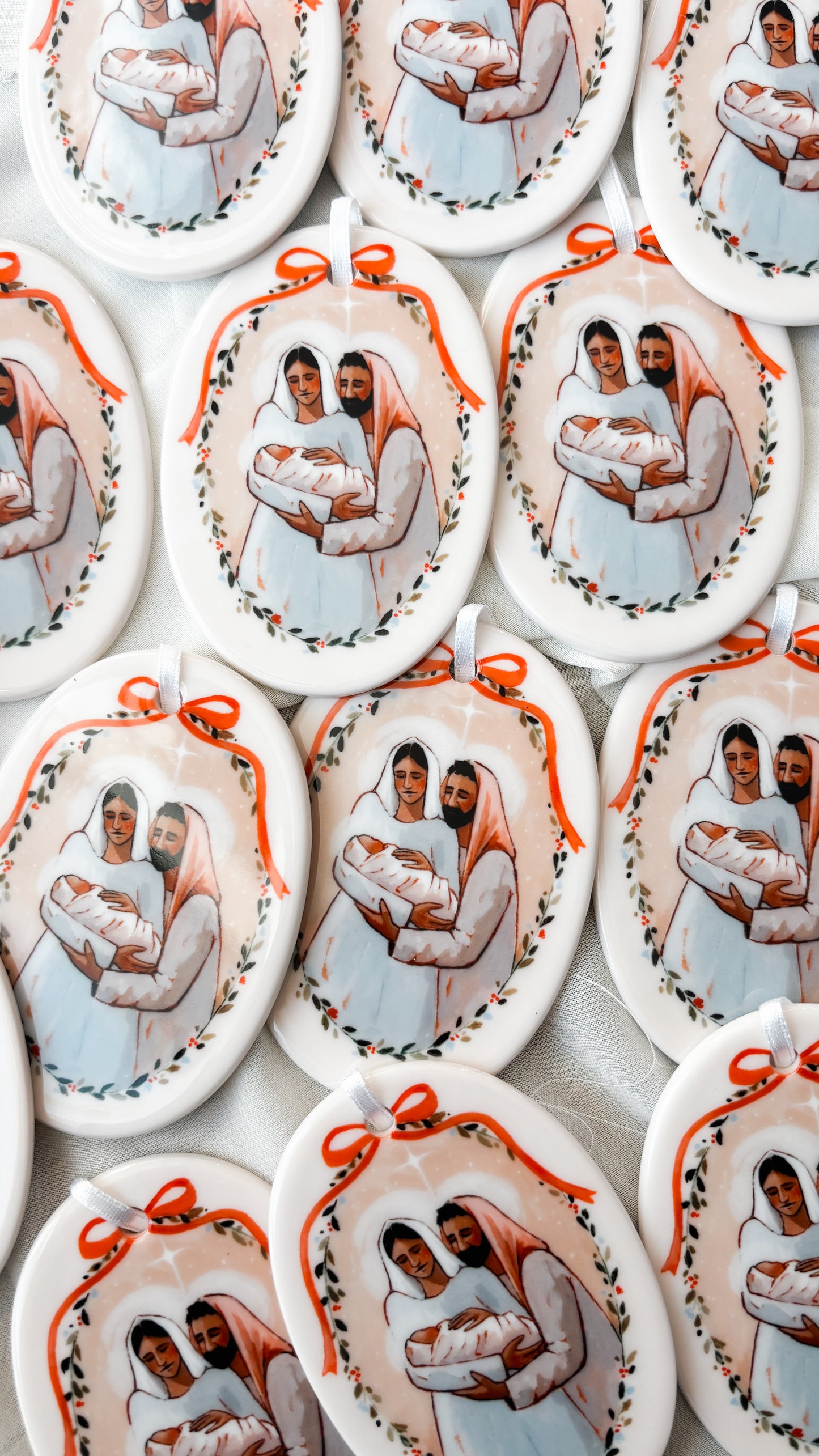 'Love's Pure Light' Porcelain Ornament