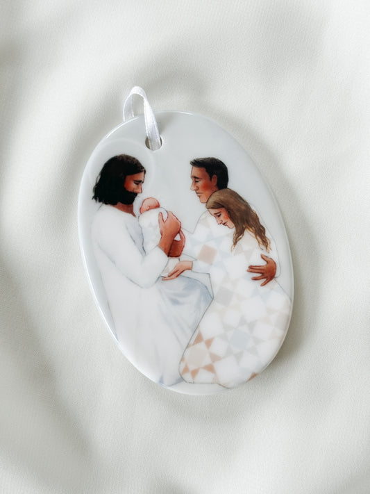 'For Safekeeping' (couple version) Porcelain Ornament