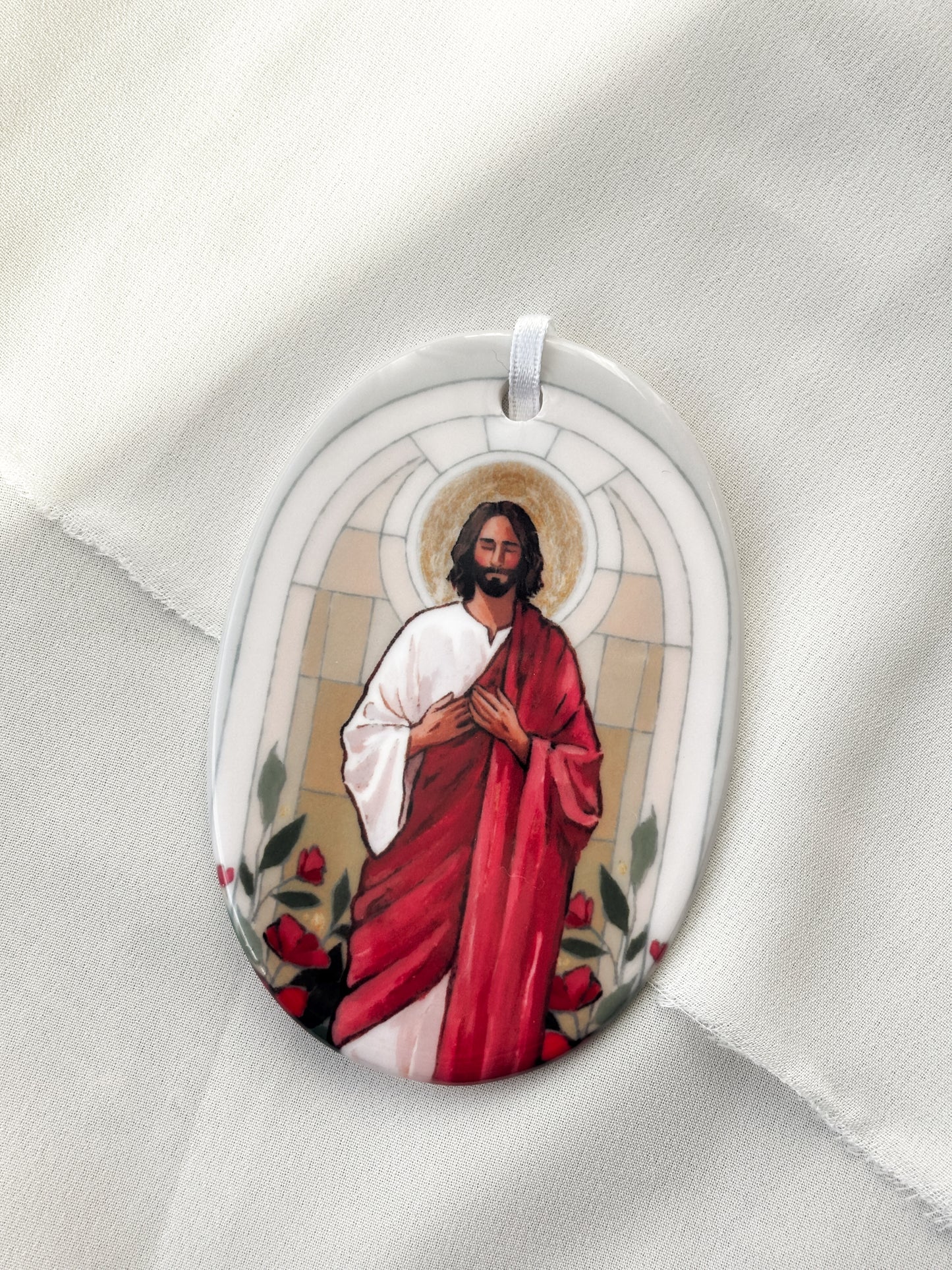 'O Come, O Come, Emmanuel' Porcelain Ornament
