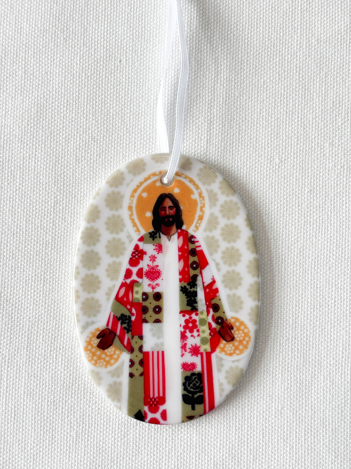 'Jesus, Once Of Humble Birth' Porcelain Ornament
