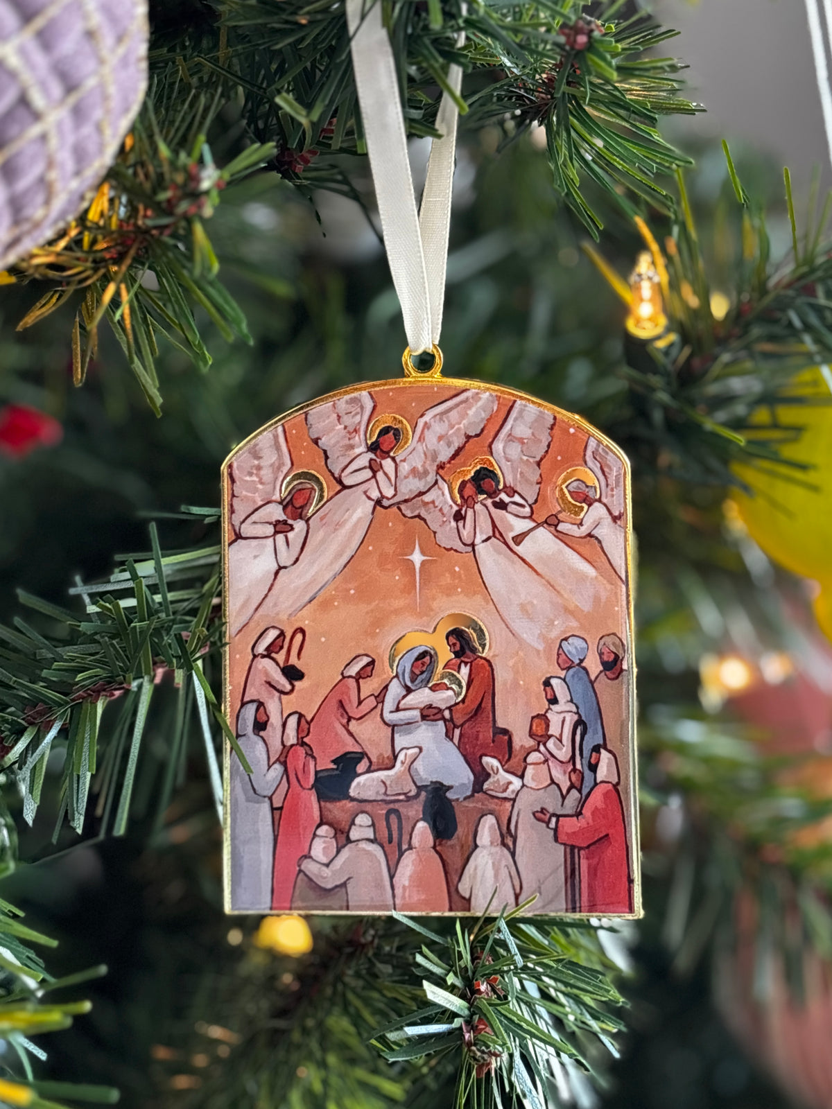 Gold Enamel Ornament Set (set of 6) *RESTOCKING EARLY NOVEMBER*