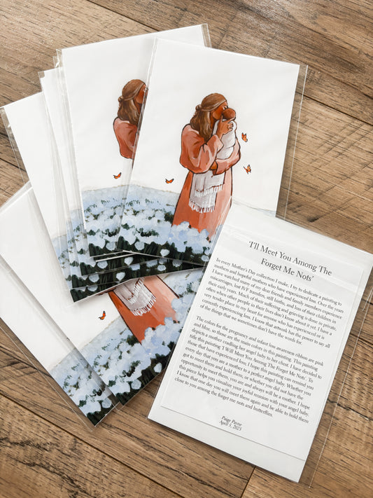 4x6" Bulk Print Set - I'll Meet You Among The Forget Me Nots (blonde - set of 9)