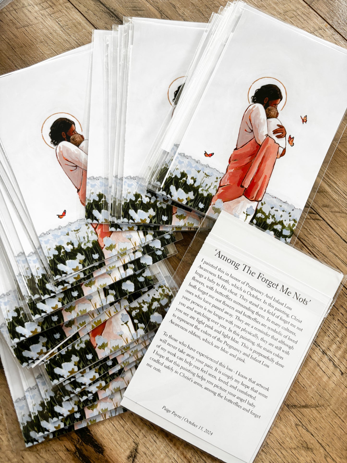 4x6" Bulk Print Set - Among The Forget Me Nots (light hair baby - set of 46)