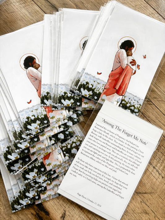 4x6" Bulk Print Set - Among The Forget Me Nots (light hair baby - set of 46)