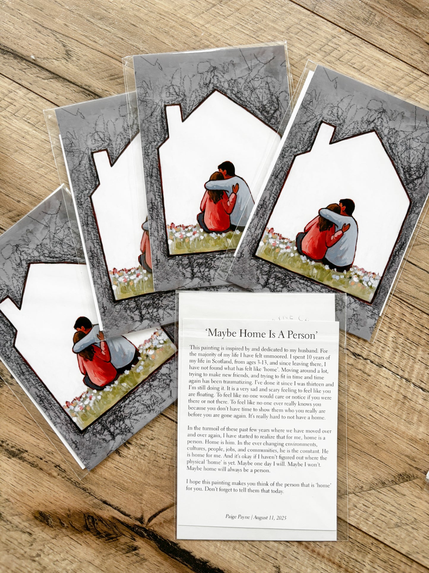 4x6" Bulk Print Set - Maybe Home Is A Person (set of 5)