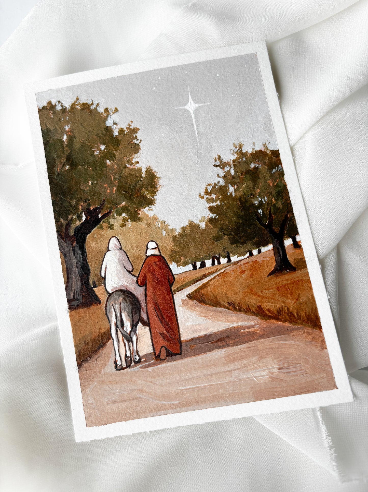 'The Road To Bethlehem' 5x7 inch original painting