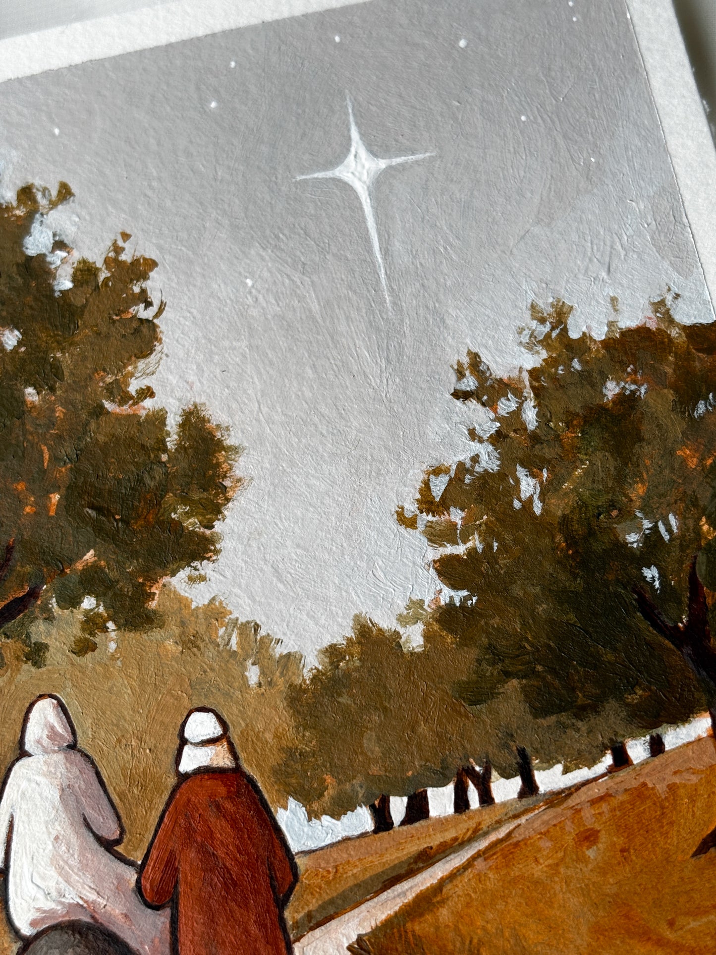 'The Road To Bethlehem' 5x7 inch original painting