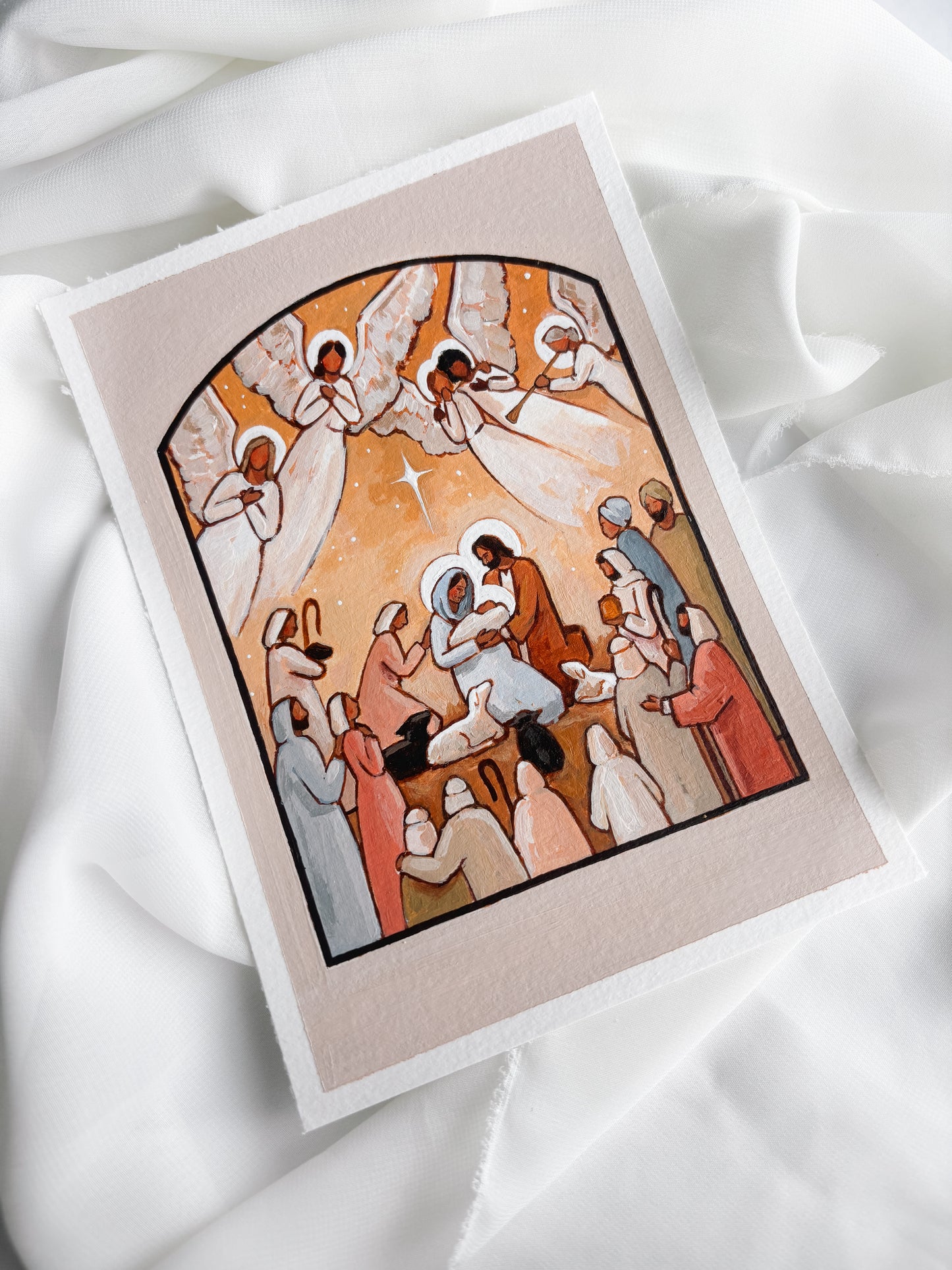 'Joy To The World!' 5x7 inch original painting