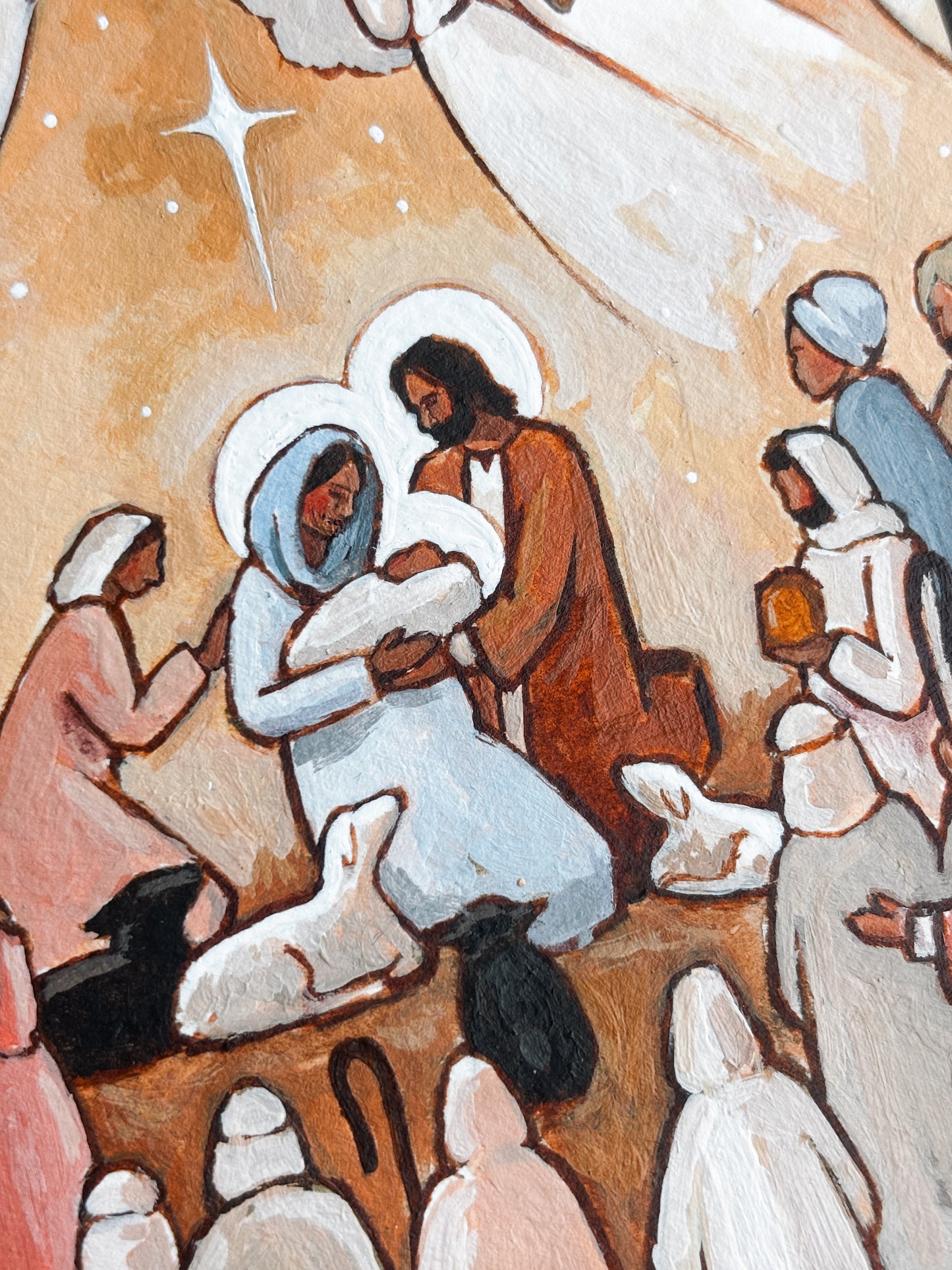 'Joy To The World!' 5x7 inch original painting