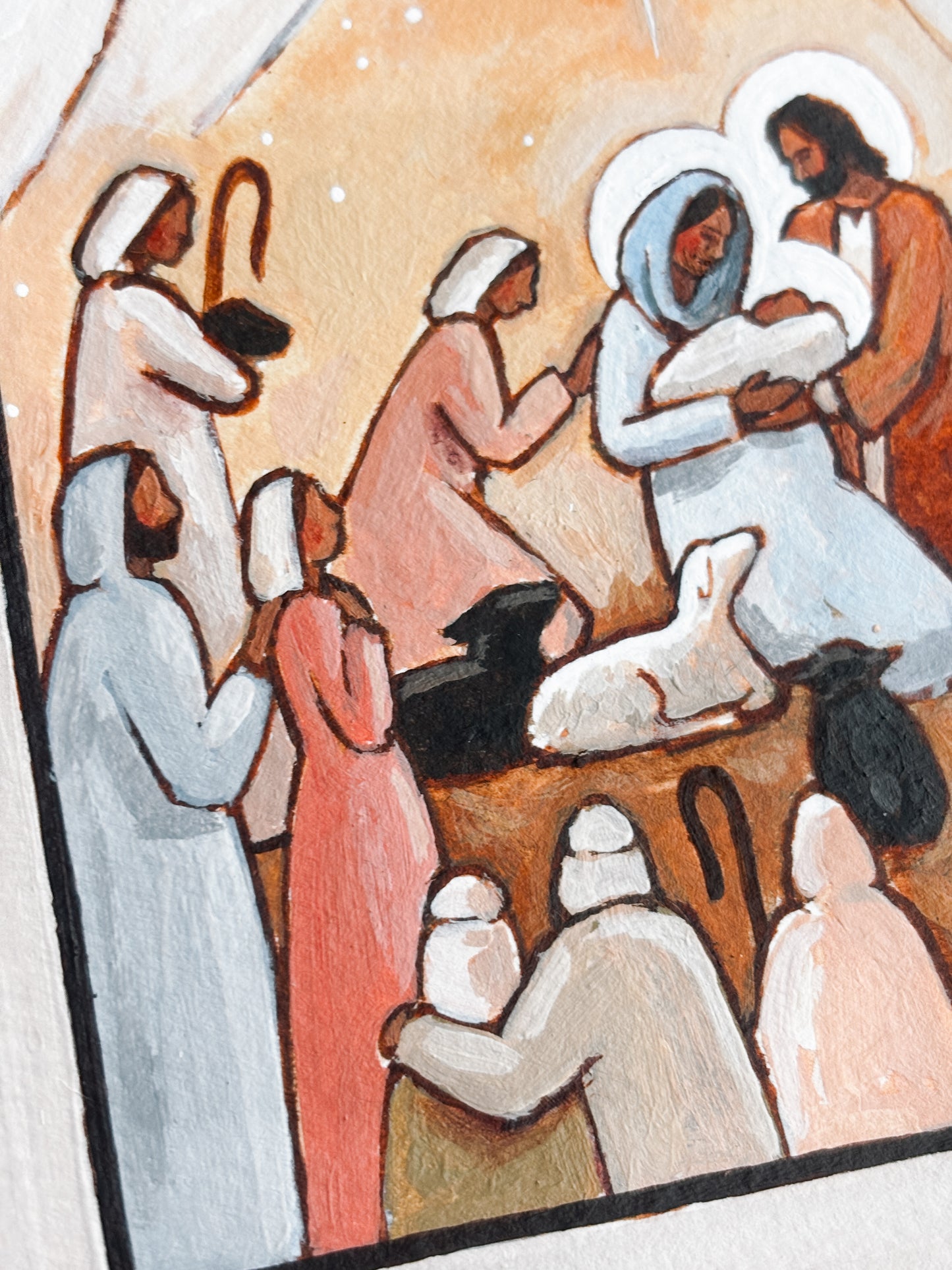 'Joy To The World!' 5x7 inch original painting