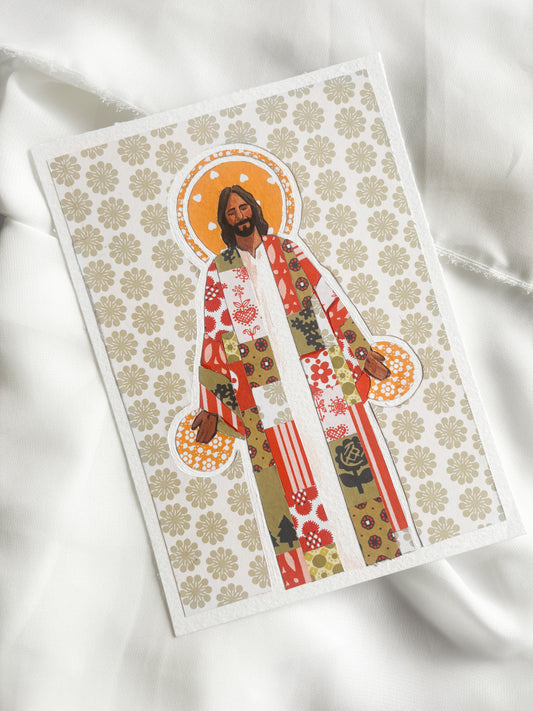 'Jesus, Once Of Humble Birth' 5x7 inch original painting