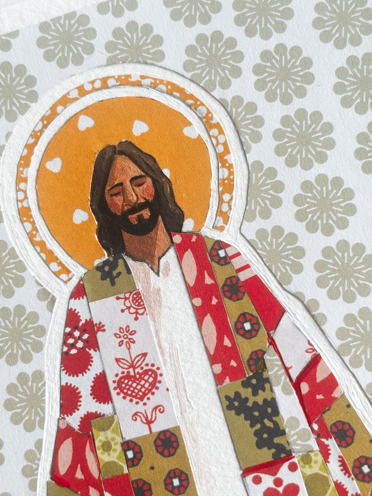 'Jesus, Once Of Humble Birth' 5x7 inch original painting