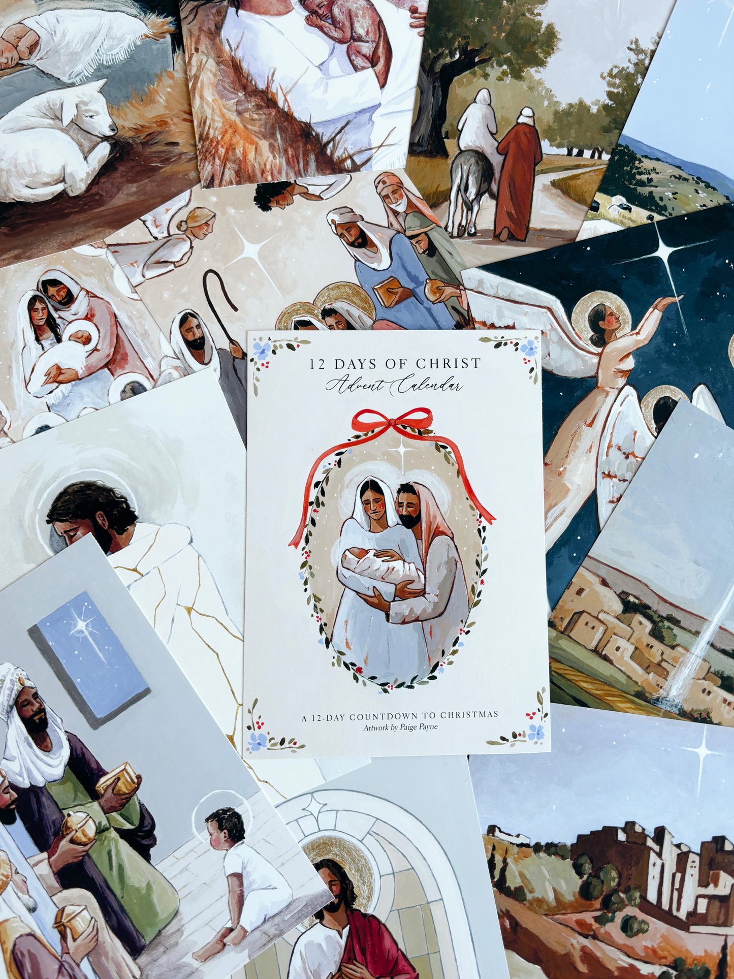 '12 days of Christ' Advent Print Set (set of 12)