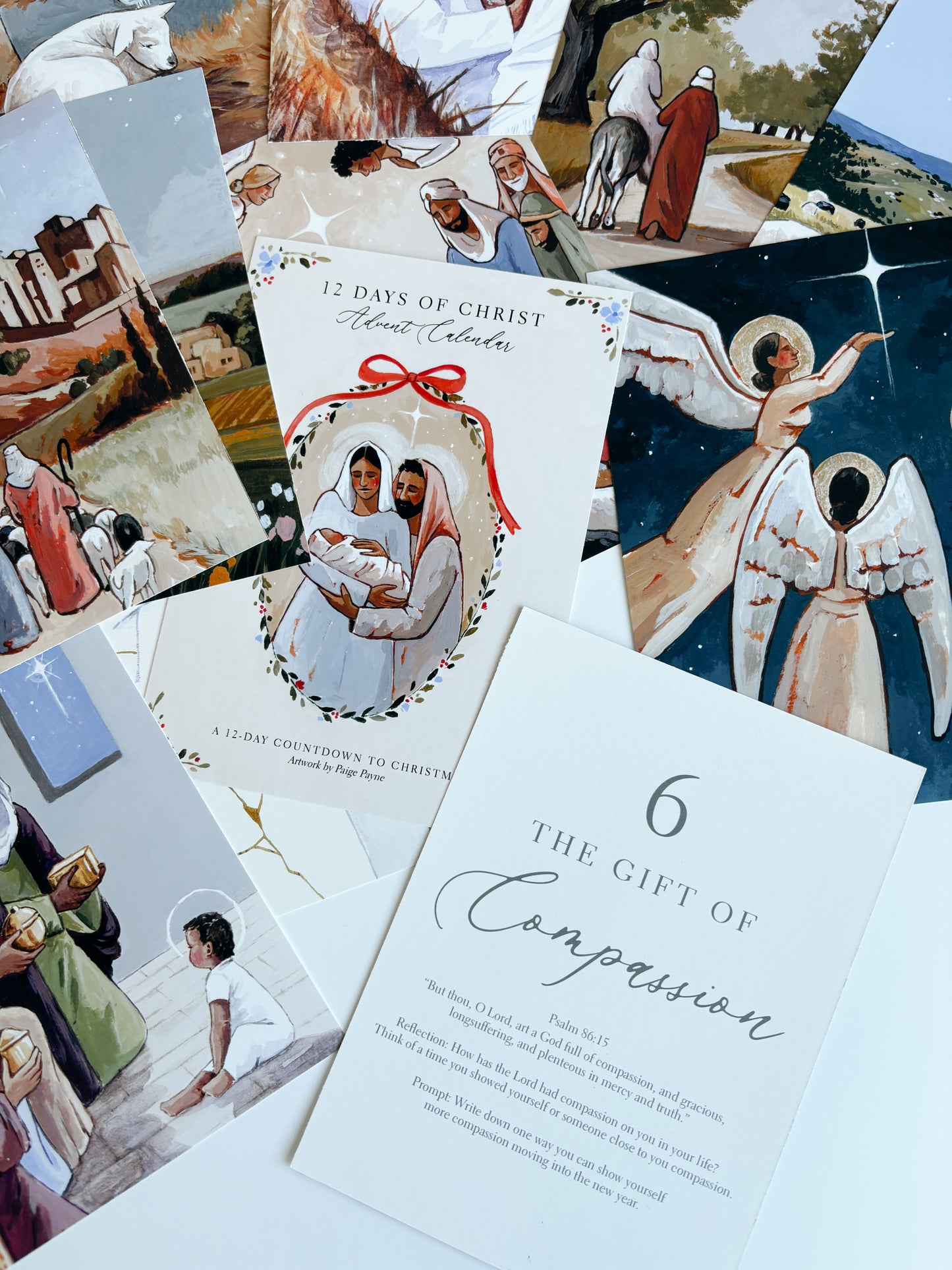 '12 days of Christ' Advent Print Set (set of 12)