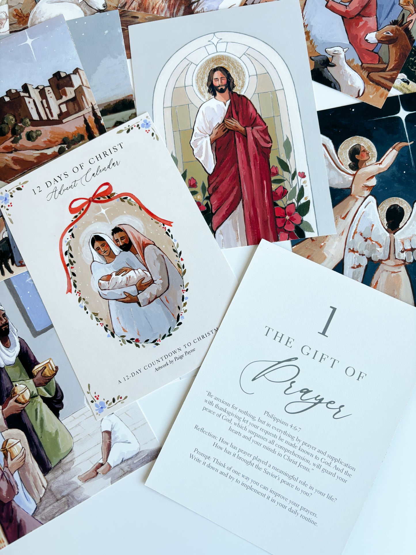 '12 days of Christ' Advent Print Set (set of 12)