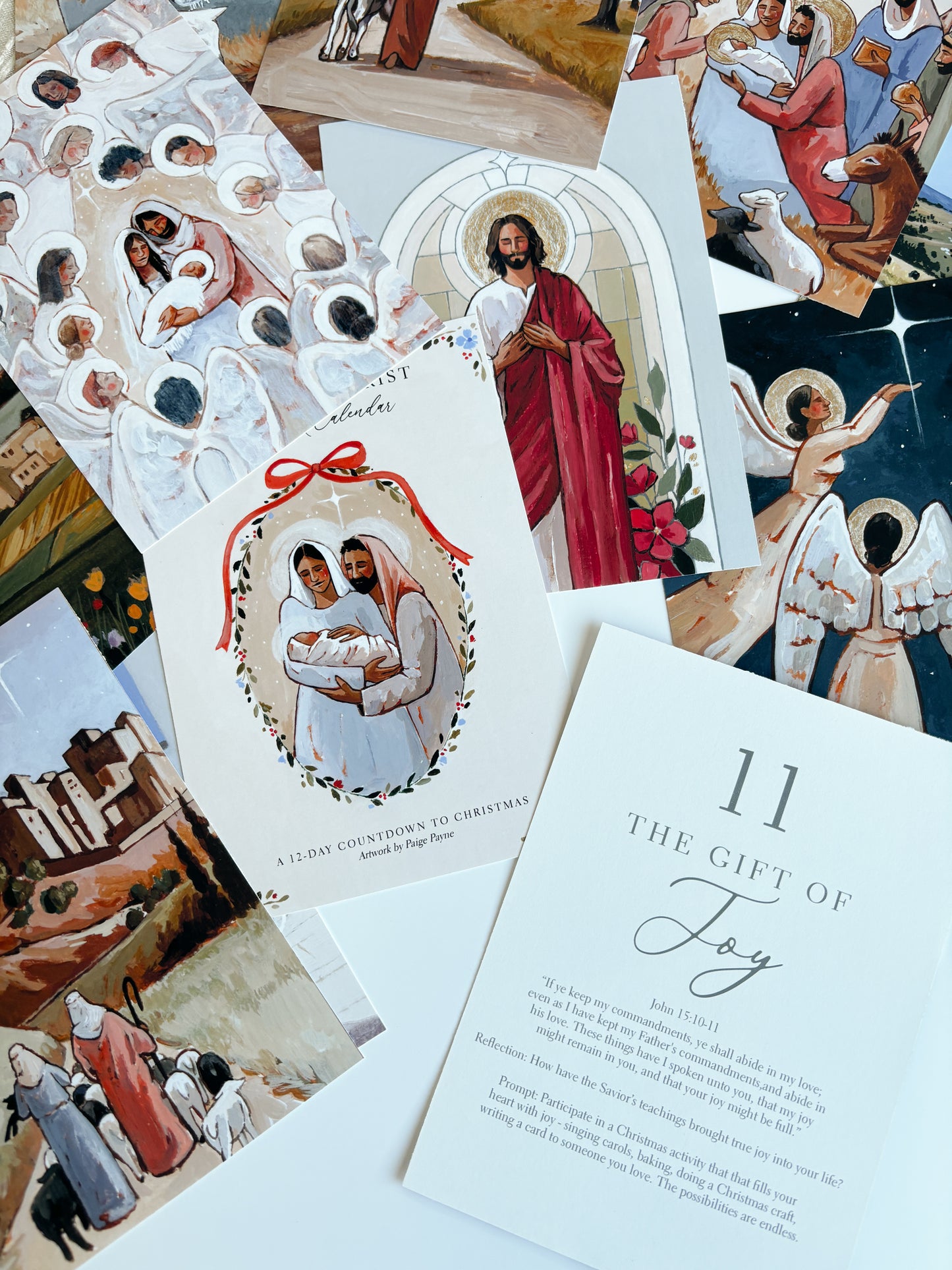 '12 days of Christ' Advent Print Set (set of 12)