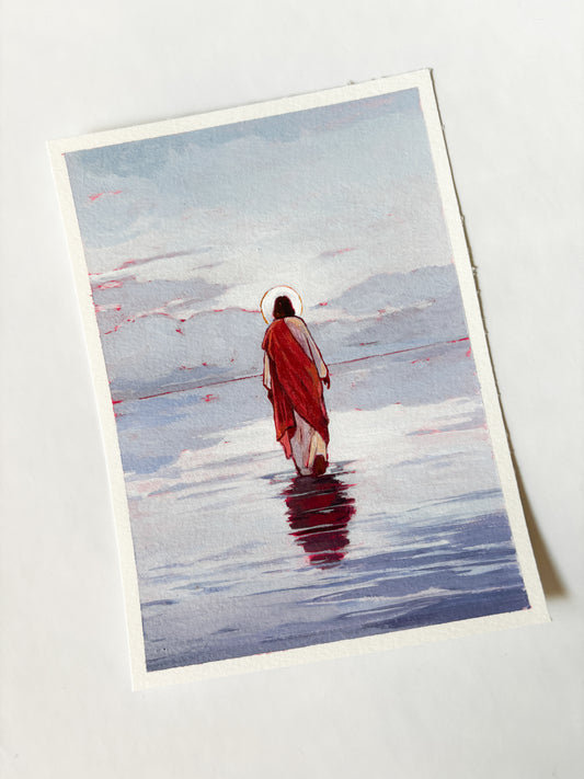 'Master Of The Seas' 5x7 inch original painting