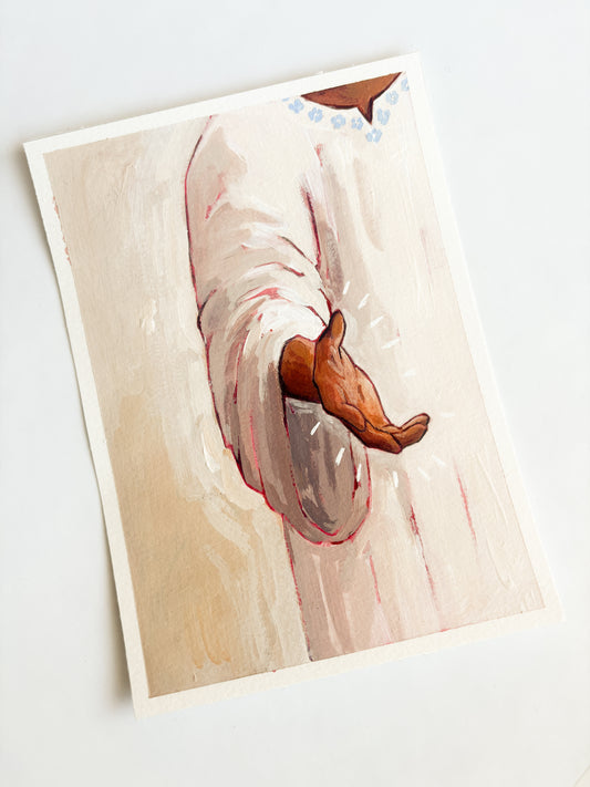 'Come Unto Me' 5x7 inch original painting