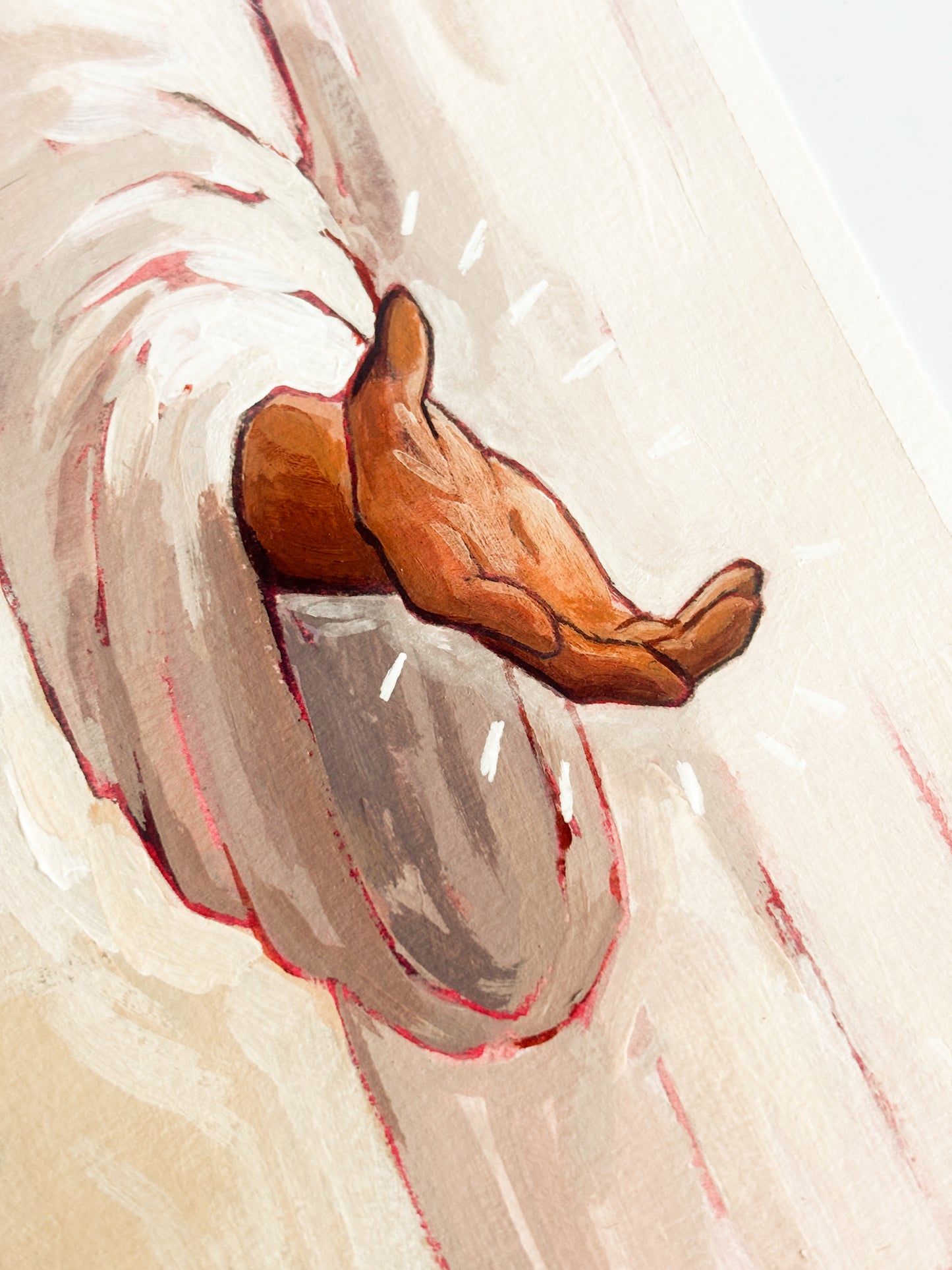 'Come Unto Me' 5x7 inch original painting