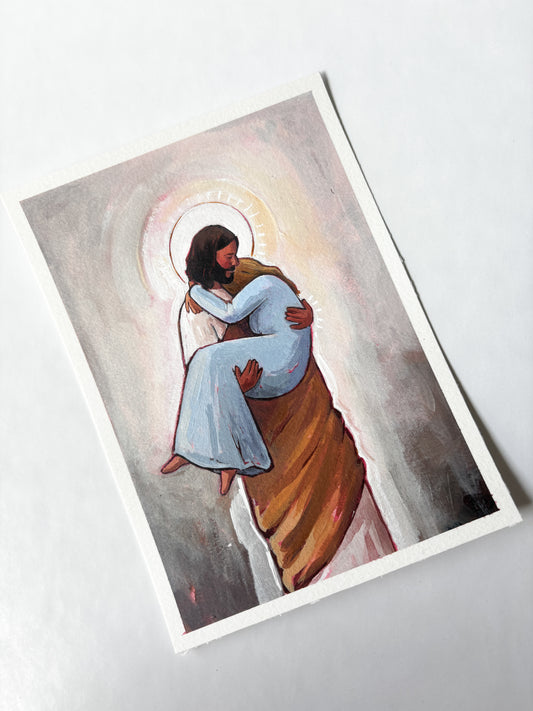 'I Will Give You Rest' 5x7 inch original painting