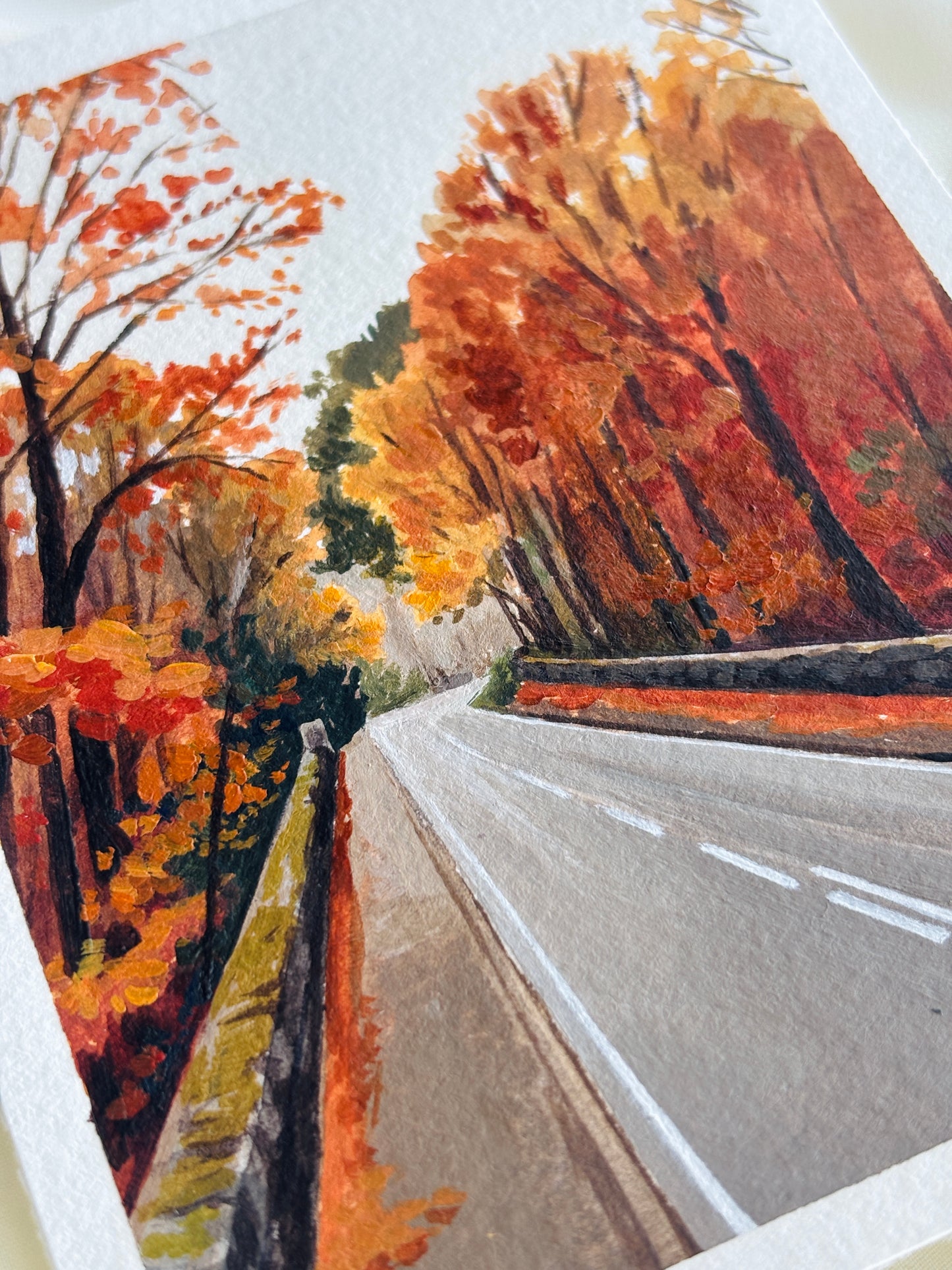 Fall In Scotland 4x5 original painting