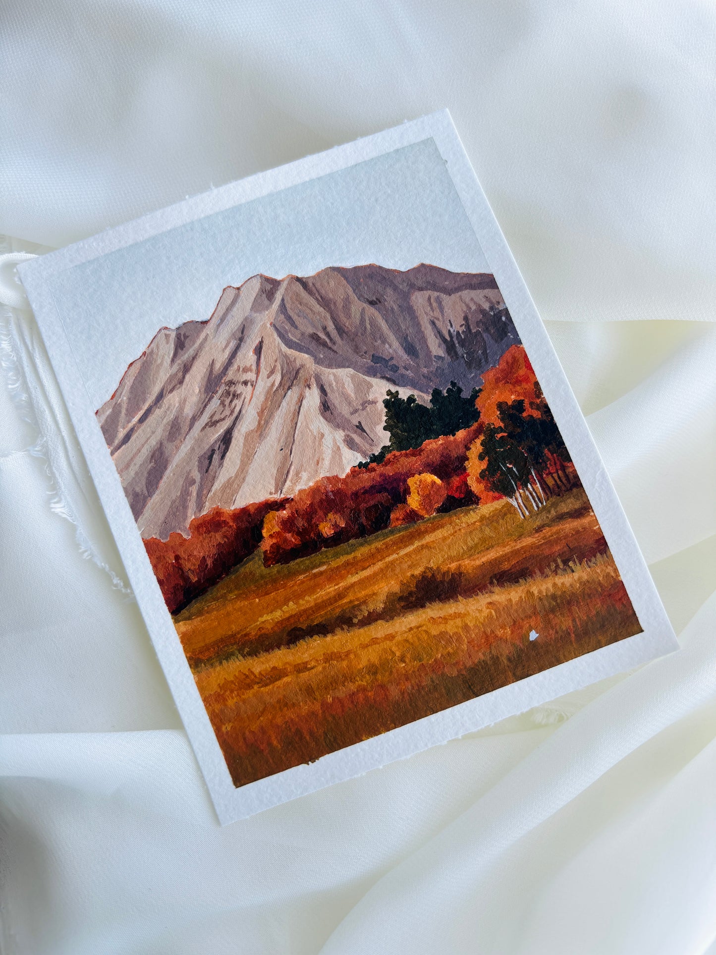 Mount Timpanogos 4x5 original painting