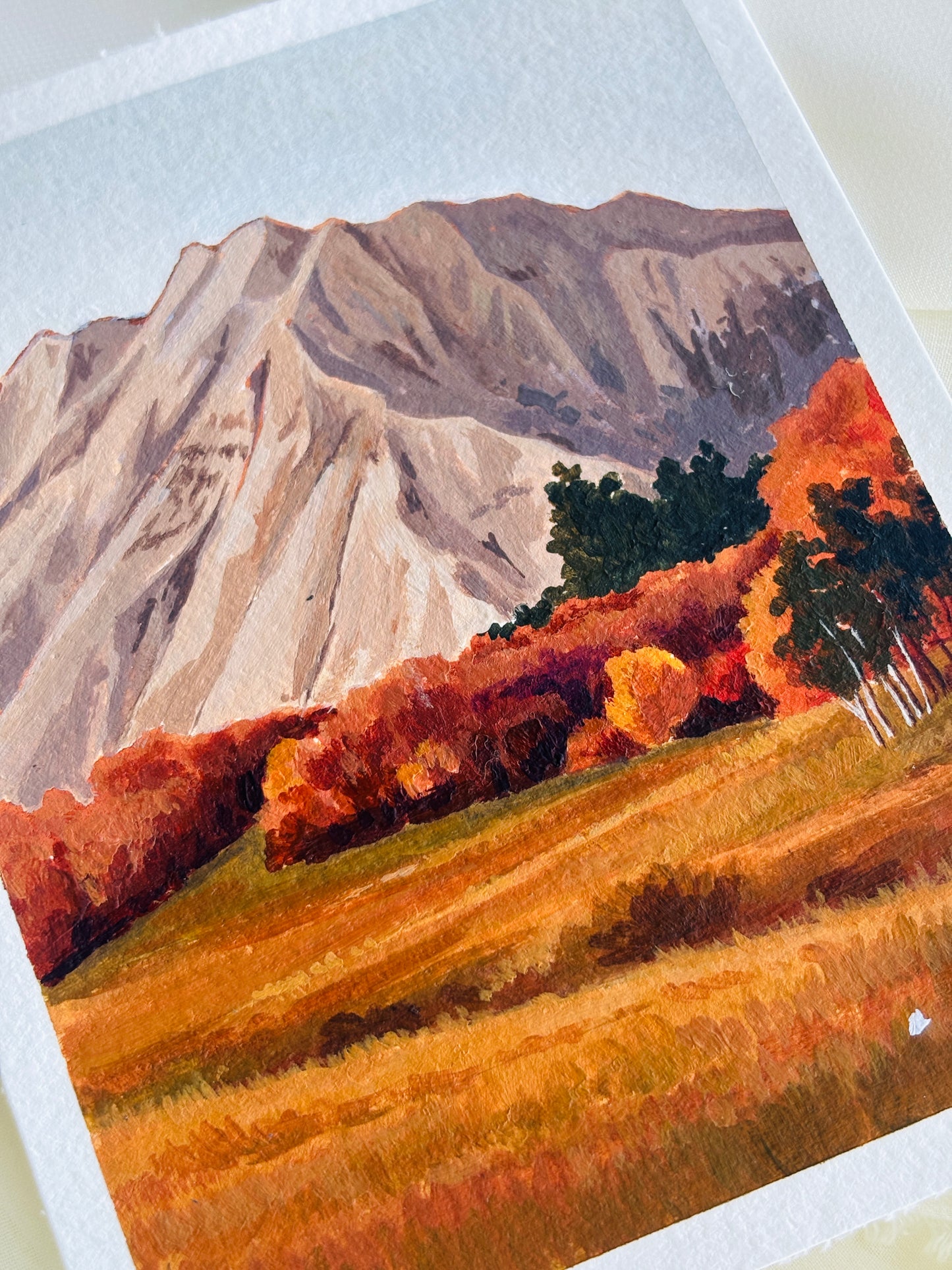 Mount Timpanogos 4x5 original painting