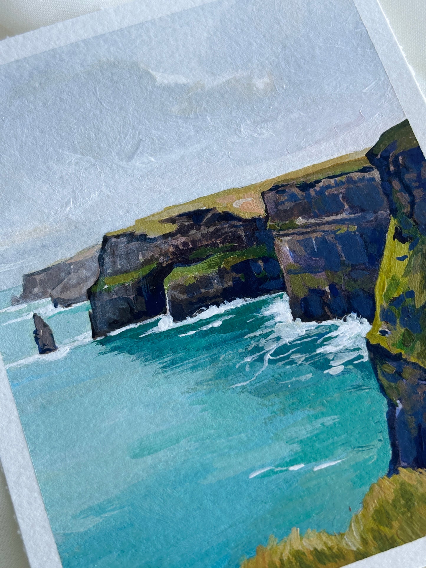 Cliffs Of Moher 4x5 original painting