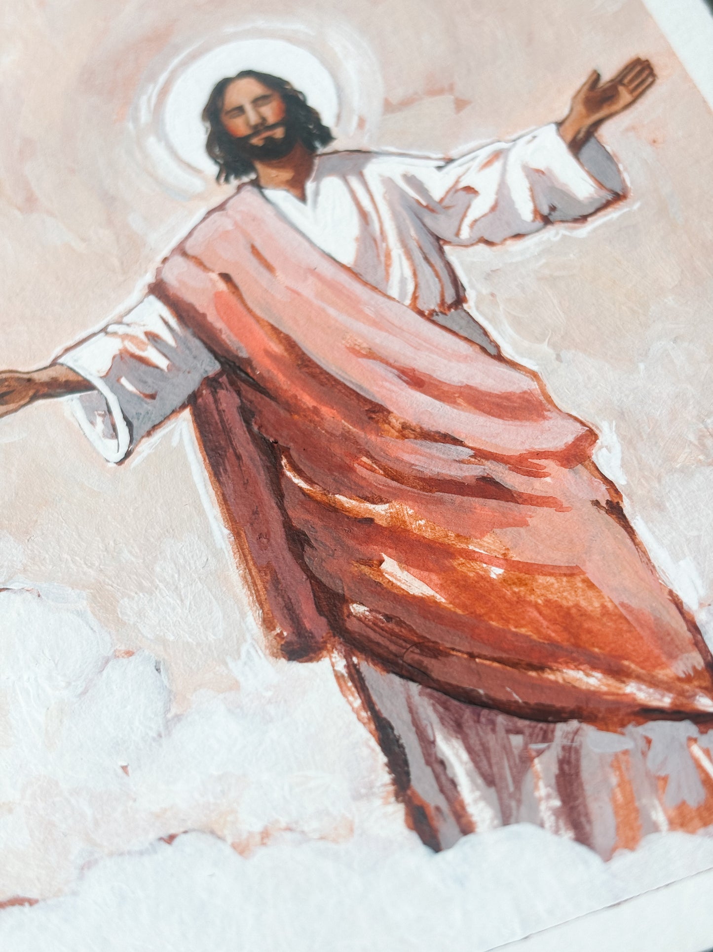 'My Redeemer Lives' 5x7 inch original painting