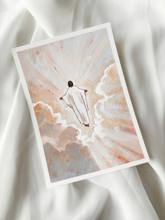 'In Clouds Of Glory' 5x7 inch original painting