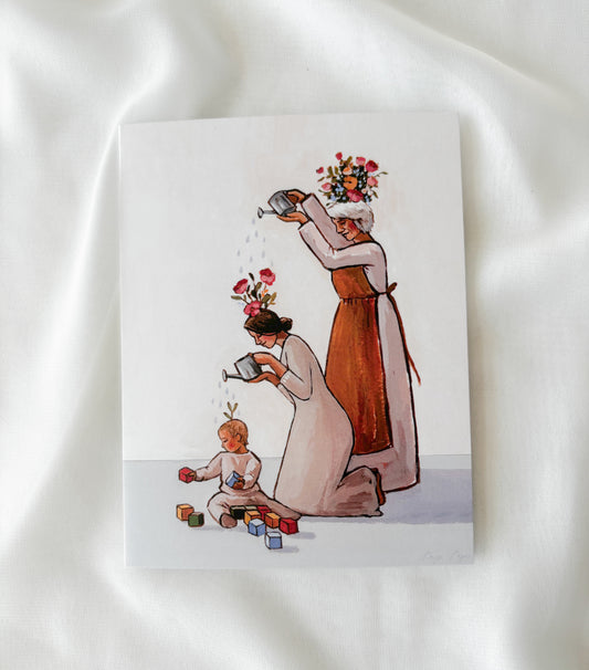 'Generations Of Growth' greeting card