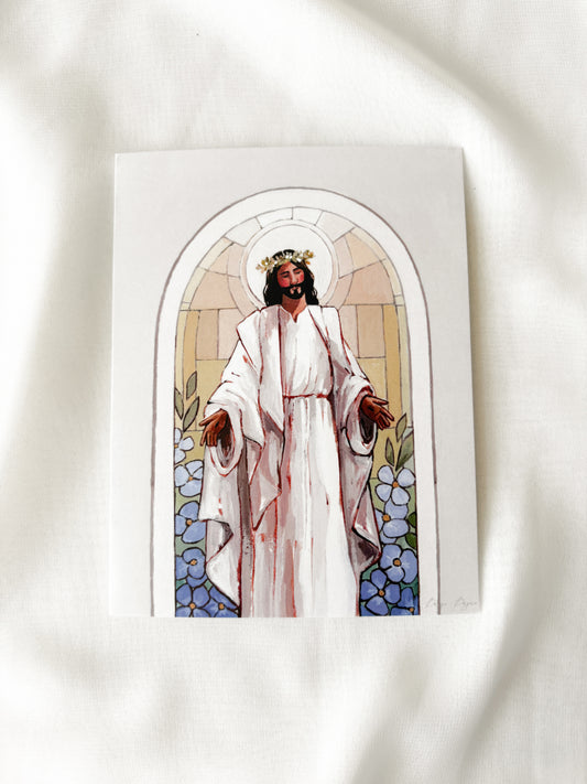 'Beautiful Savior' greeting card