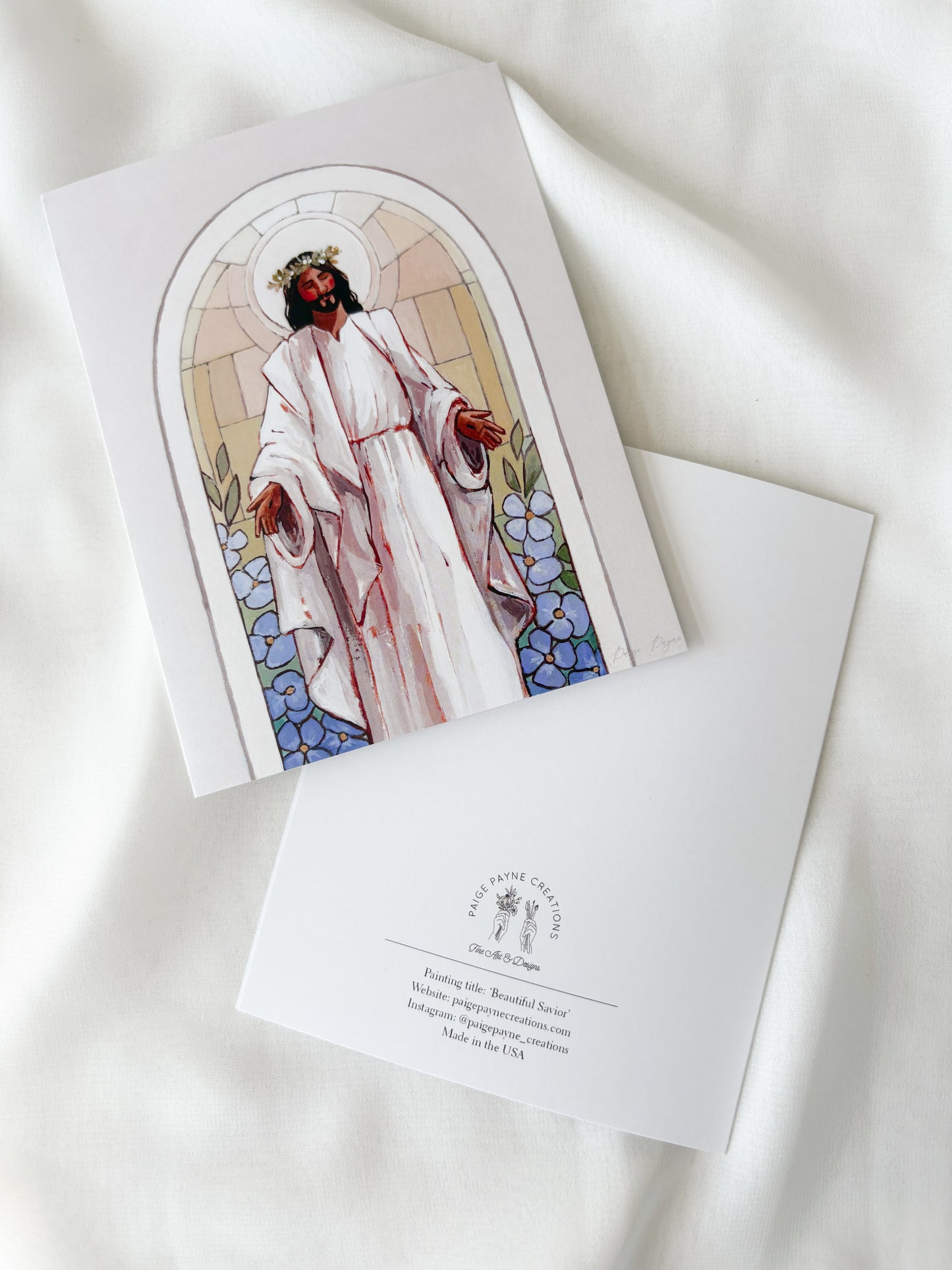 'Beautiful Savior' greeting card
