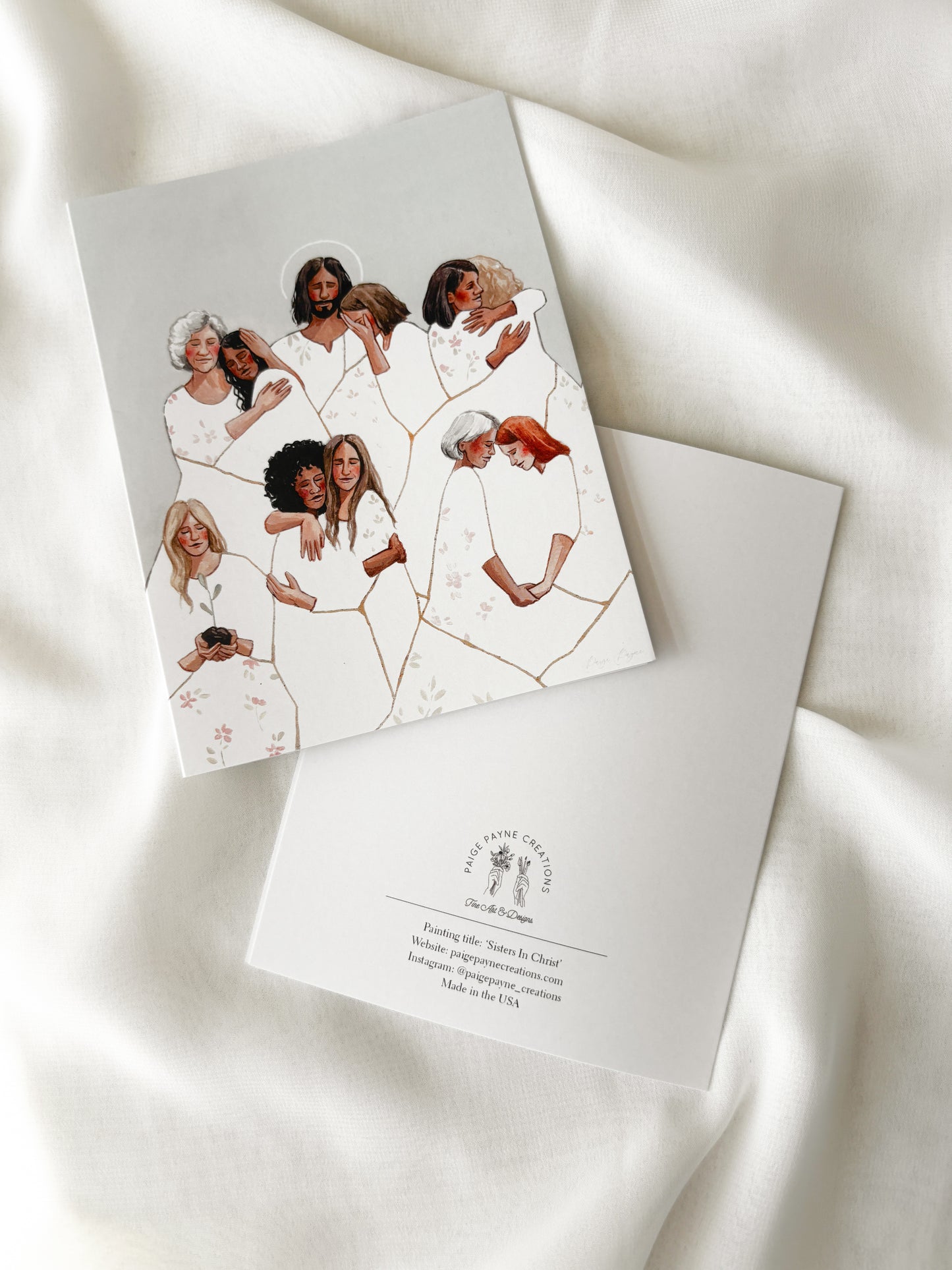 'Sisters In Christ' greeting card