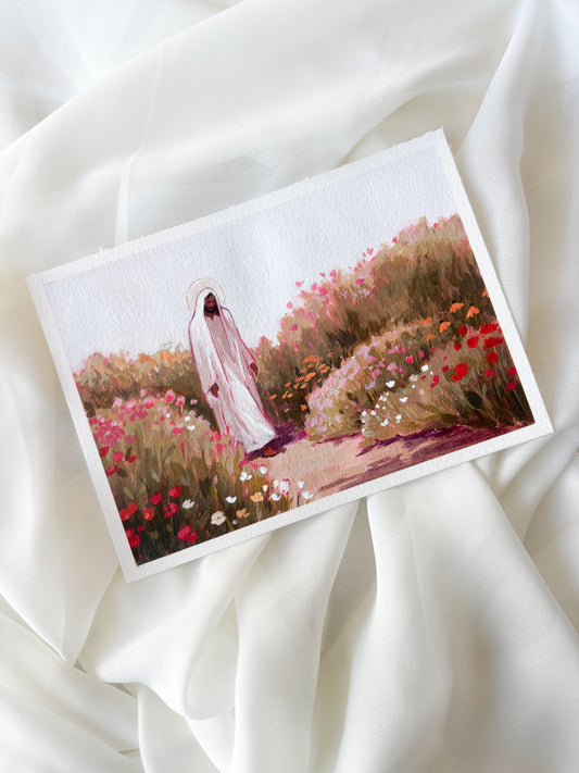 'The Resurrection And The Life' 5x7 inch original painting