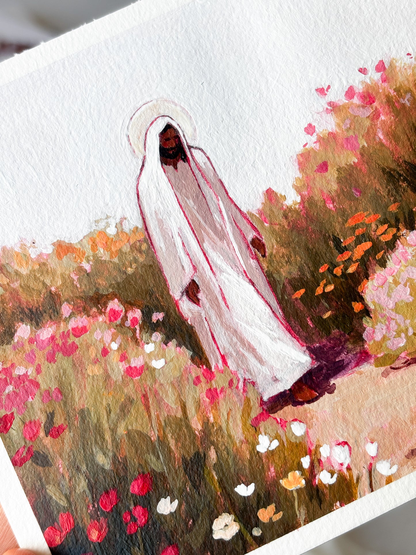 'The Resurrection And The Life' 5x7 inch original painting