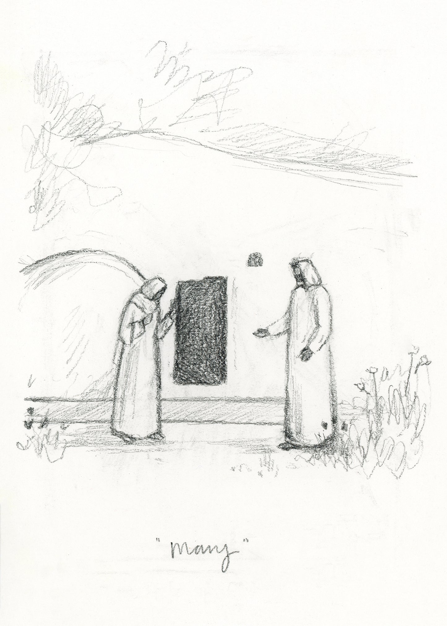 'Mary' Sketch Print