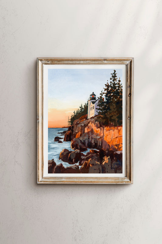 'A Beacon Of Hope' (Acadia National Park) Print