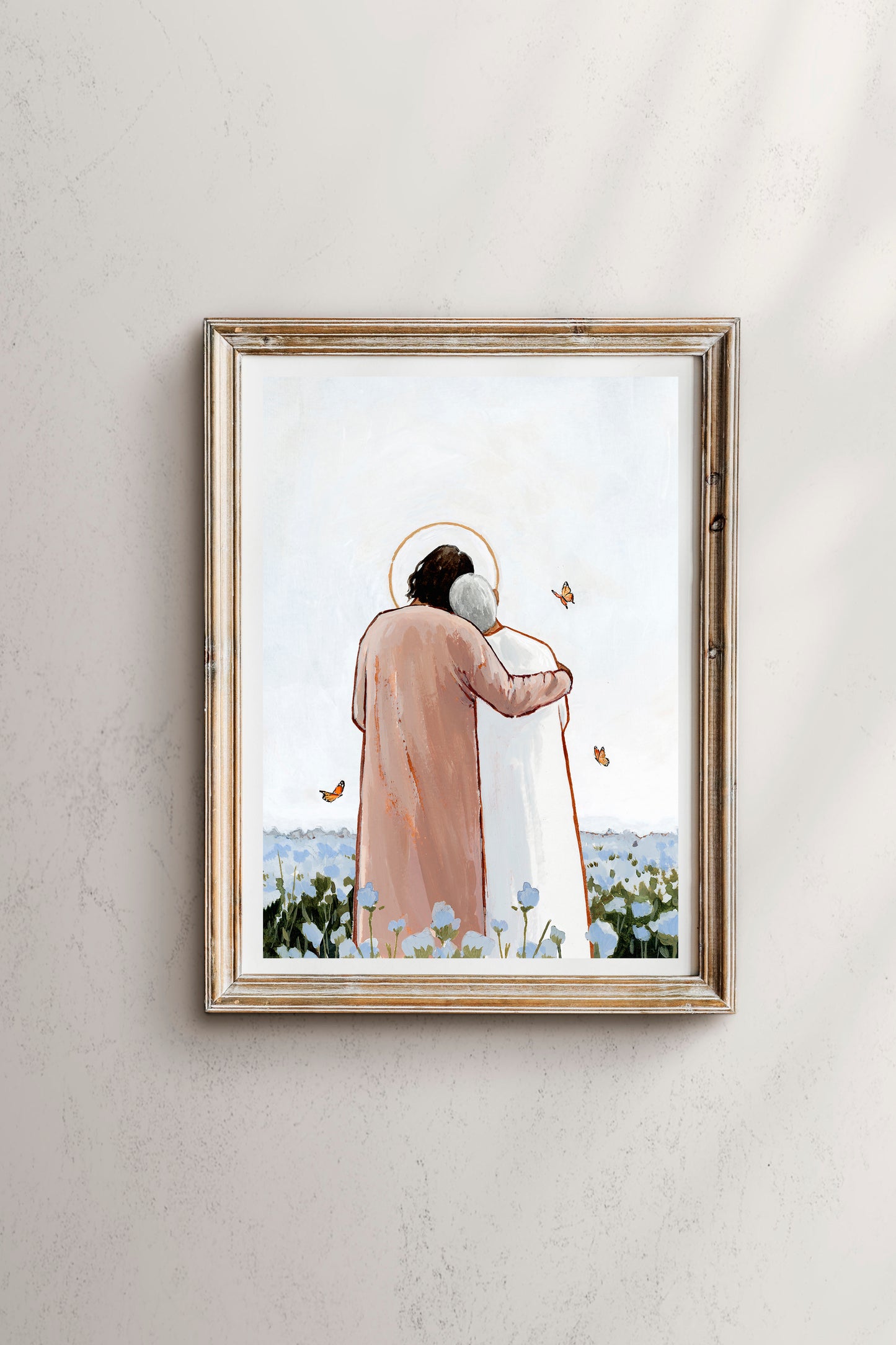 'Among The Forget Me Nots' Print (man)