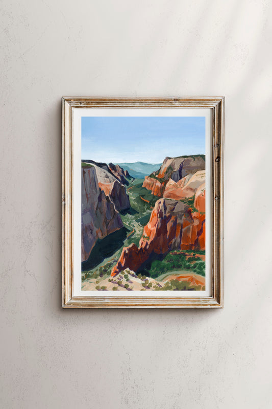 'From Angels Landing' (Zion National Park) Print