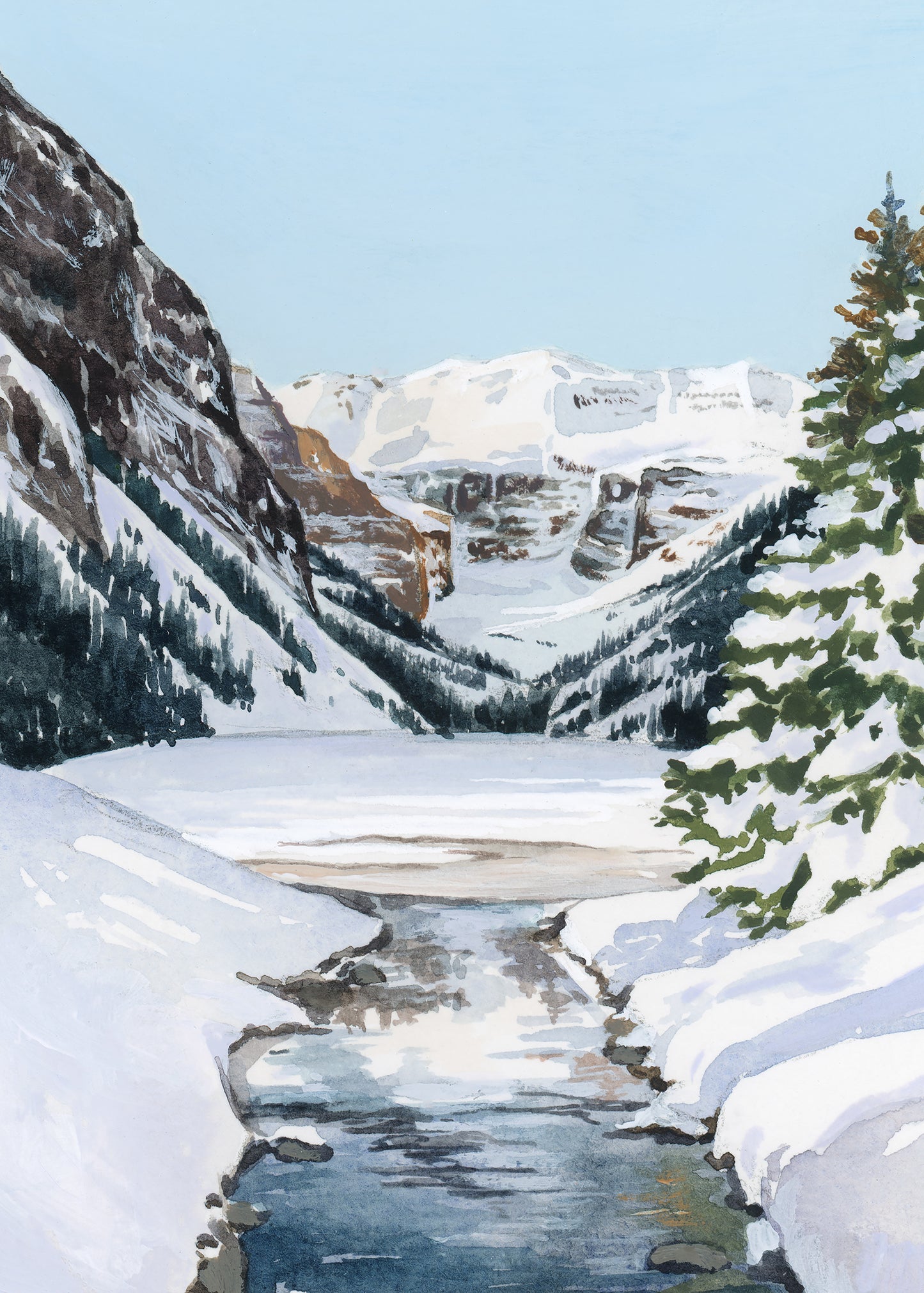 Lake Louise In Winter Print