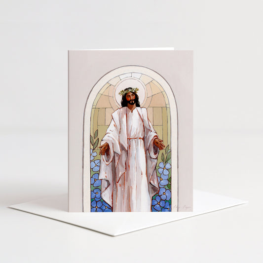 'Beautiful Savior' greeting card