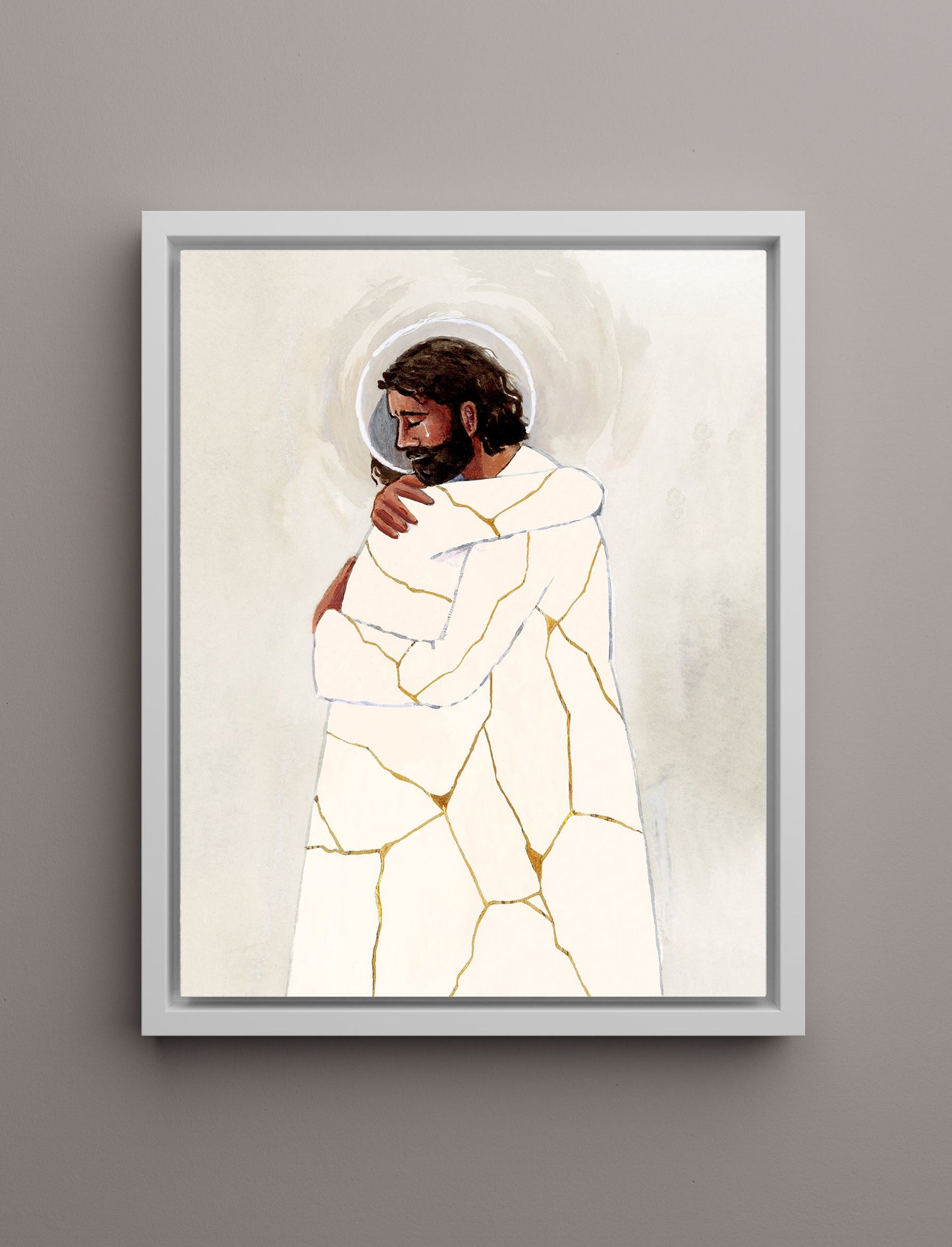 'He Binds Up The Broken-hearted' Canvas Print