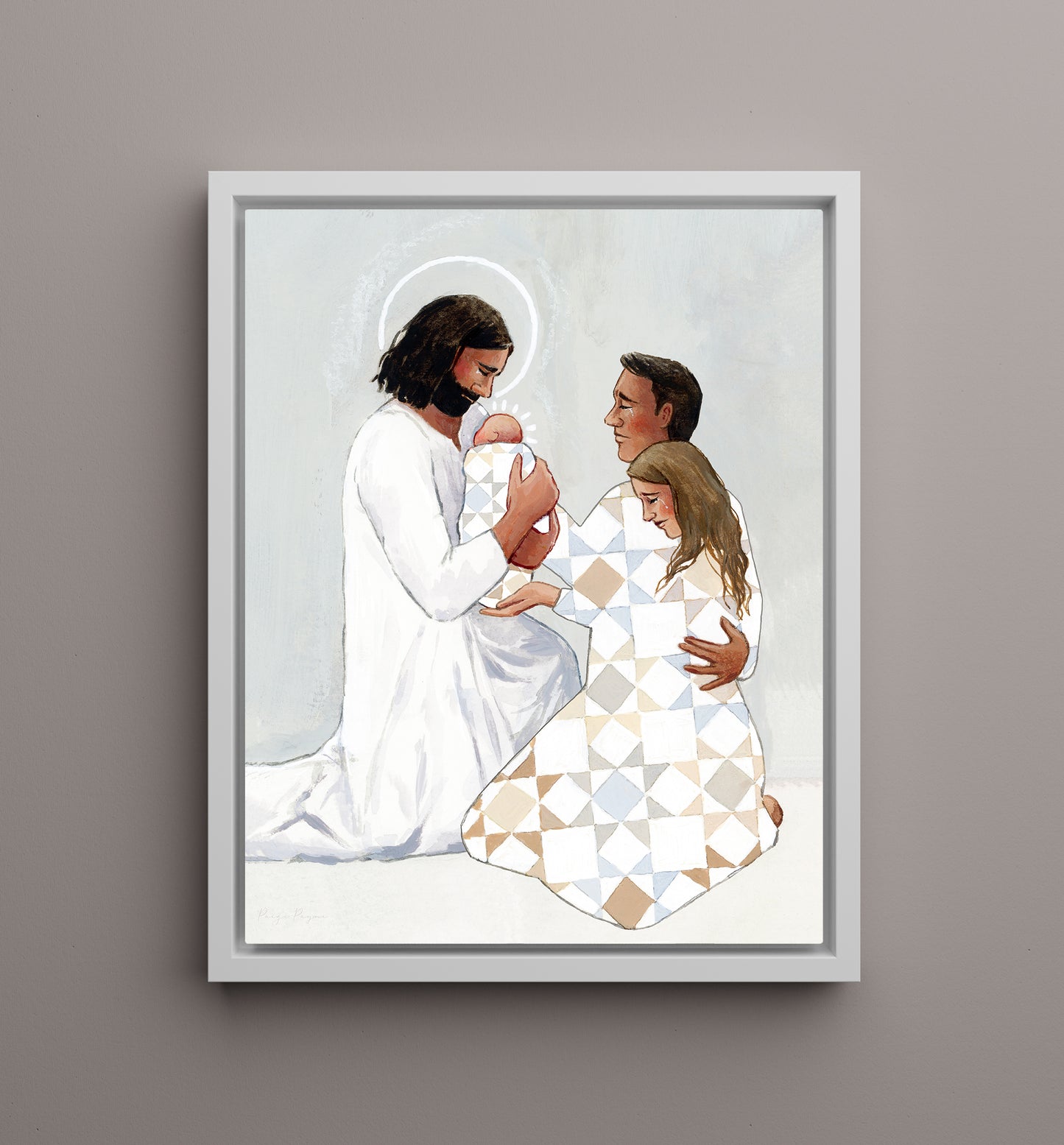 'For Safekeeping' Canvas Print (couple version)