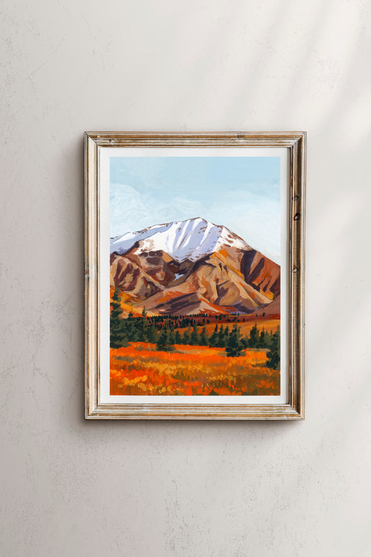 'Ablaze In Autumn' (Denali National Park) Print