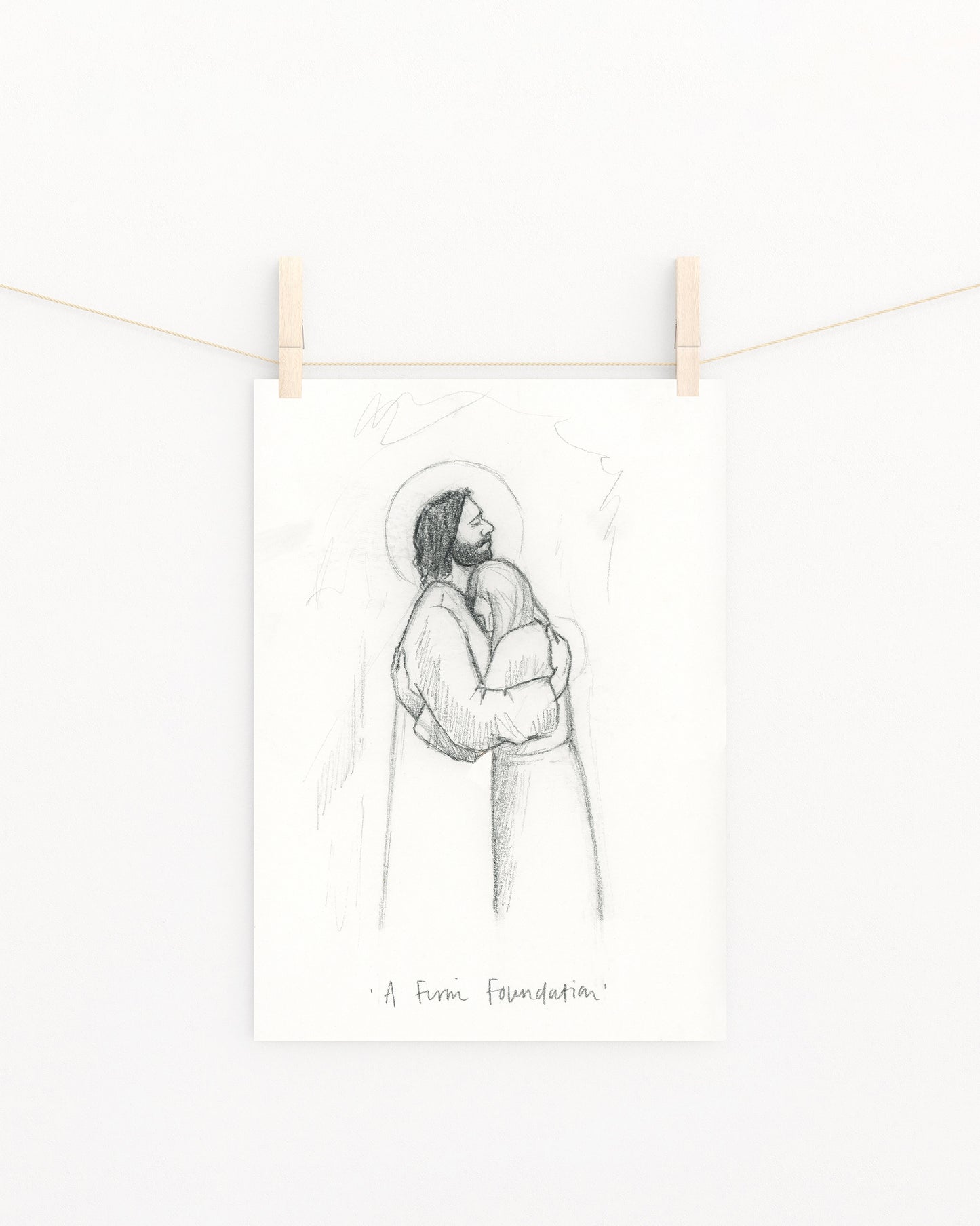 'A Firm Foundation' Sketch Print